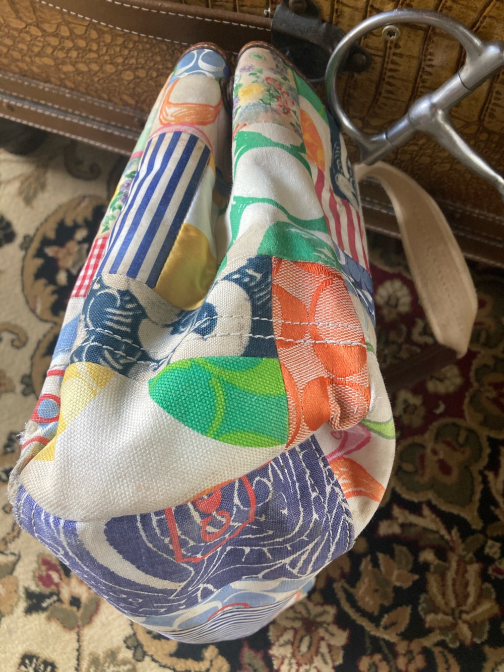Vintage Coach Hampton Patchwork Tote - Picture 8 of 11